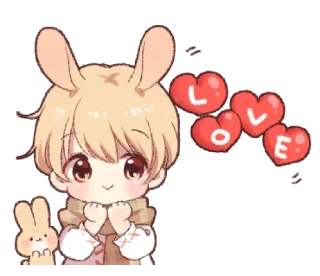 😺 emoji Rabbit Boy — @slyhterin Telegram sticker 19 of 25