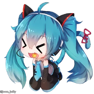 Sticker from Anime chibi 🐋🐋. @anime_sticker_noob
