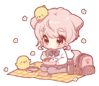 Sticker from Cute cat ear boy (spring) — @slyhterin