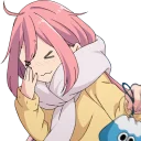 😆 emoji Yuru Camp Telegram sticker 20 of 120
