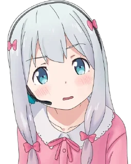 😦 emoji Sagiri Izumi @AnimeStickersIndo Telegram sticker 24 of 45