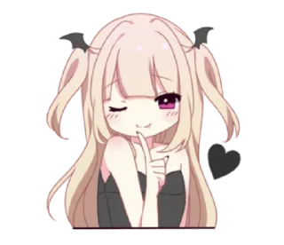 🤫 emoji Kanamerika_deathcute @bistic Telegram sticker 18 of 24