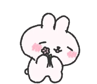 🐰 emoji doodle baby bun @stickieri Telegram sticker 14 of 24