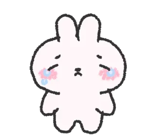 🐰 emoji doodle baby bun @stickieri Telegram sticker 12 of 24