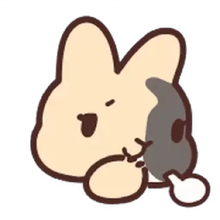 😮‍💨 emoji bnuuy @stickieri Telegram sticker 22 of 39