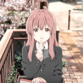 🍞 emoji Nishimiya Shouko 𖦹 @Cupidreams Telegram sticker 18 of 60