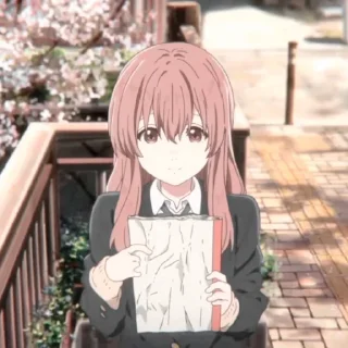 🍞 emoji Nishimiya Shouko 𖦹 @Cupidreams Telegram sticker 16 of 60