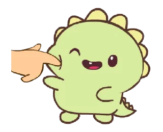 🦕 emoji ꒰ㅅ´ ˘ `꒱ ♡ @ikmut! Telegram sticker 11 of 24