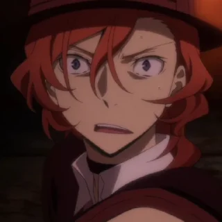 🎩 emoji Chuuya nakahara :: @cylsdiarys Telegram sticker 16 of 30