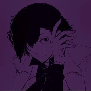 ✨ emoji Anime boys purple aesthetic @XLucy_XD Telegram sticker 18 of 65