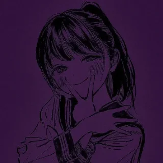 Sticker from Anime girls purple aesthetic (@VoidStickers)