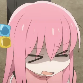 😣 emoji ぼっち・ざ・ろっく！(@sticker_freehk) Telegram sticker 9 of 50