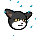 🌧️ emoji LIHKG Cat HD @lihkg_official Telegram sticker 15 of 26