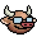 😦 emoji LIHKG Cow Animated (Unofficial) Telegram sticker 18 of 32