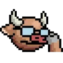 🤓 emoji LIHKG Cow Animated (Unofficial) Telegram sticker 13 of 32