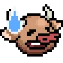 😅 emoji LIHKG Cow Animated (Unofficial) Telegram sticker 5 of 32
