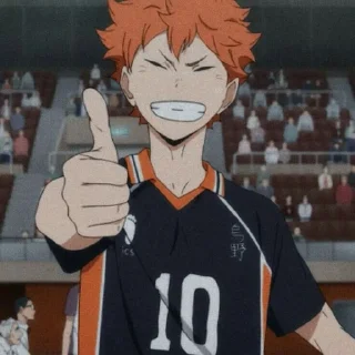 🍊 emoji Hinata Shoyo🍊 Telegram sticker 7 of 40