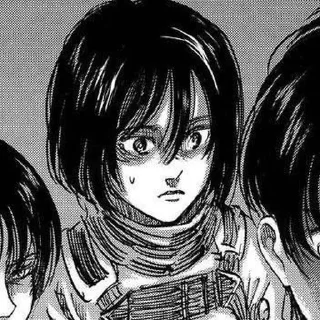 🧣 emoji Mikasa Ackerman. Telegram sticker 17 of 109