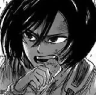 🧣 emoji Mikasa Ackerman. Telegram sticker 7 of 109