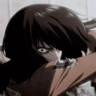 🍂 emoji Mikasa Ackerman Telegram sticker 16 of 58