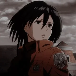 🍂 emoji Mikasa Ackerman Telegram sticker 14 of 58