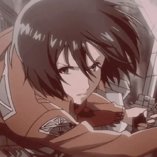 💗 emoji Mikasa ackerman @TikelAnimeXixixi Telegram sticker 20 of 35
