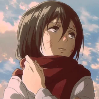 💗 emoji Mikasa ackerman @TikelAnimeXixixi Telegram sticker 13 of 35
