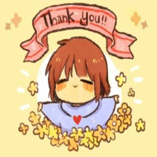 ☺️ emoji CHARA AND FRISK - (mostly chara) Telegram sticker 10 of 14