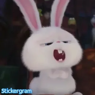 😏 emoji Ꮓ♅Ꭵ 's bunny Telegram sticker 3 of 76