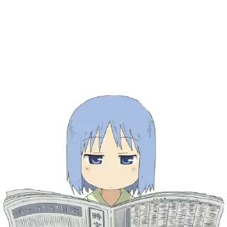 Sticker from Nichijou @animestickerchannel