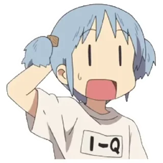😶 emoji Nichijou @animestickerchannel Telegram sticker 11 of 105
