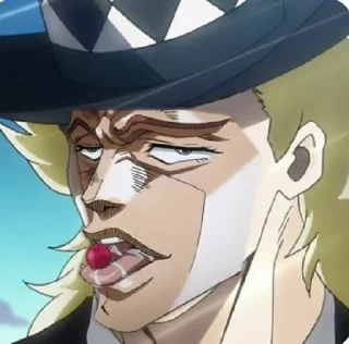 😏 emoji Jojo @animestickerchannel Telegram sticker 15 of 45