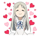 ❤ emoji @tikelmu Anohana Telegram sticker 17 of 41