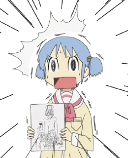 😫 emoji Nichijou @animestickerchannel Telegram sticker 10 of 105