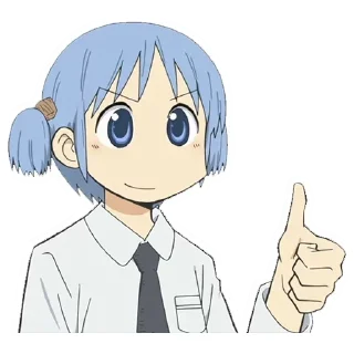 🙂 emoji Nichijou @animestickerchannel Telegram sticker 5 of 105