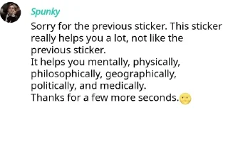 😑 emoji Spunky Telegram sticker 21 of 37