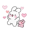 😊 emoji Baby rabbit | By Halisa @TgEmodziBot Telegram sticker 8 of 78