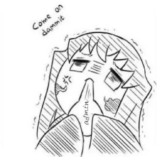 😣 emoji @MIICHIRO_TOKITO ☘️ Telegram sticker 13 of 85