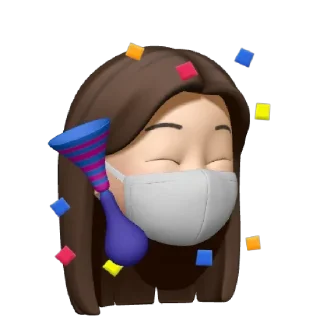 😷 emoji IOS STICKER @STICKERRPHIKESOT Telegram sticker 15 of 46