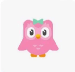 Sticker from Pink Duolingo 🩷