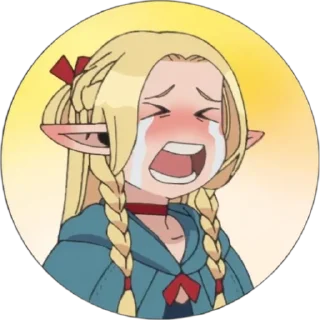 😭 emoji Dungeon Meshi @AnimeLibrary_Stickers Telegram sticker 10 of 75