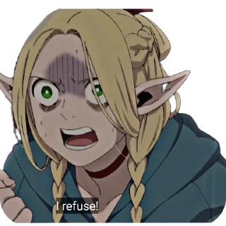 👎 emoji Dungeon Meshi @AnimeLibrary_Stickers Telegram sticker 13 of 75