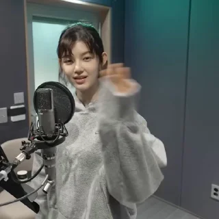 👋 emoji 'Cool With You' & 'ETA' Recording Behind🎤 @NWJNSSTICKER Telegram sticker 12 of 34