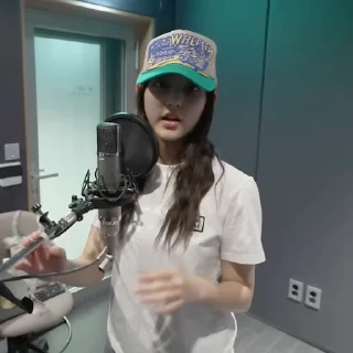 Sticker from 'Cool With You' & 'ETA' Recording Behind🎤 @NWJNSSTICKER