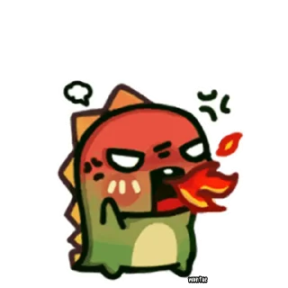 😠 emoji Chobosaurus by @wontae Telegram sticker 14 of 40