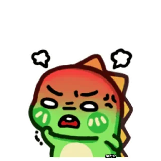 😠 emoji Chobosaurus by @wontae Telegram sticker 13 of 40