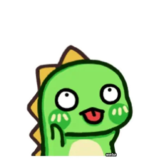😋 emoji Chobosaurus by @wontae Telegram sticker 24 of 40