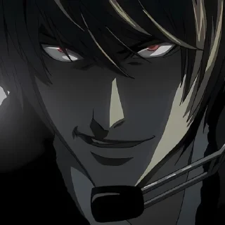 ❄️ emoji Light Yagami @anime_stickers_alone Telegram sticker 23 of 27
