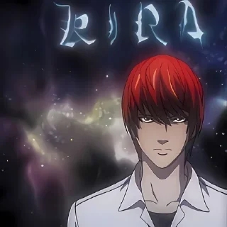 ❄️ emoji Light Yagami @anime_stickers_alone Telegram sticker 12 of 27