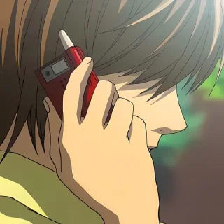 ❄️ emoji Light Yagami @anime_stickers_alone Telegram sticker 11 of 27